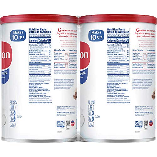 2x 900 gram tørmælk
Nestle Carnation Instant Non-Fat Dry Milk 2 Pack | 32.5 Oz Each