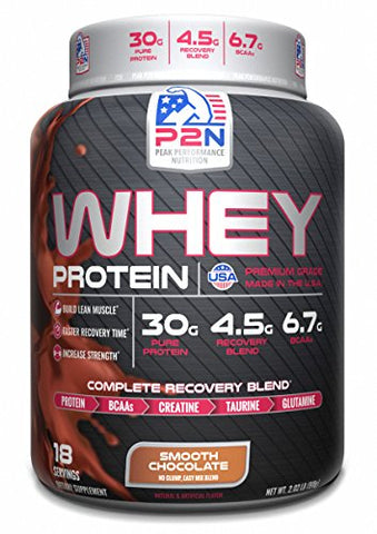 P2N Peak Performance Nutrition P2N Whey Protein, Chocolate, 2 Pound