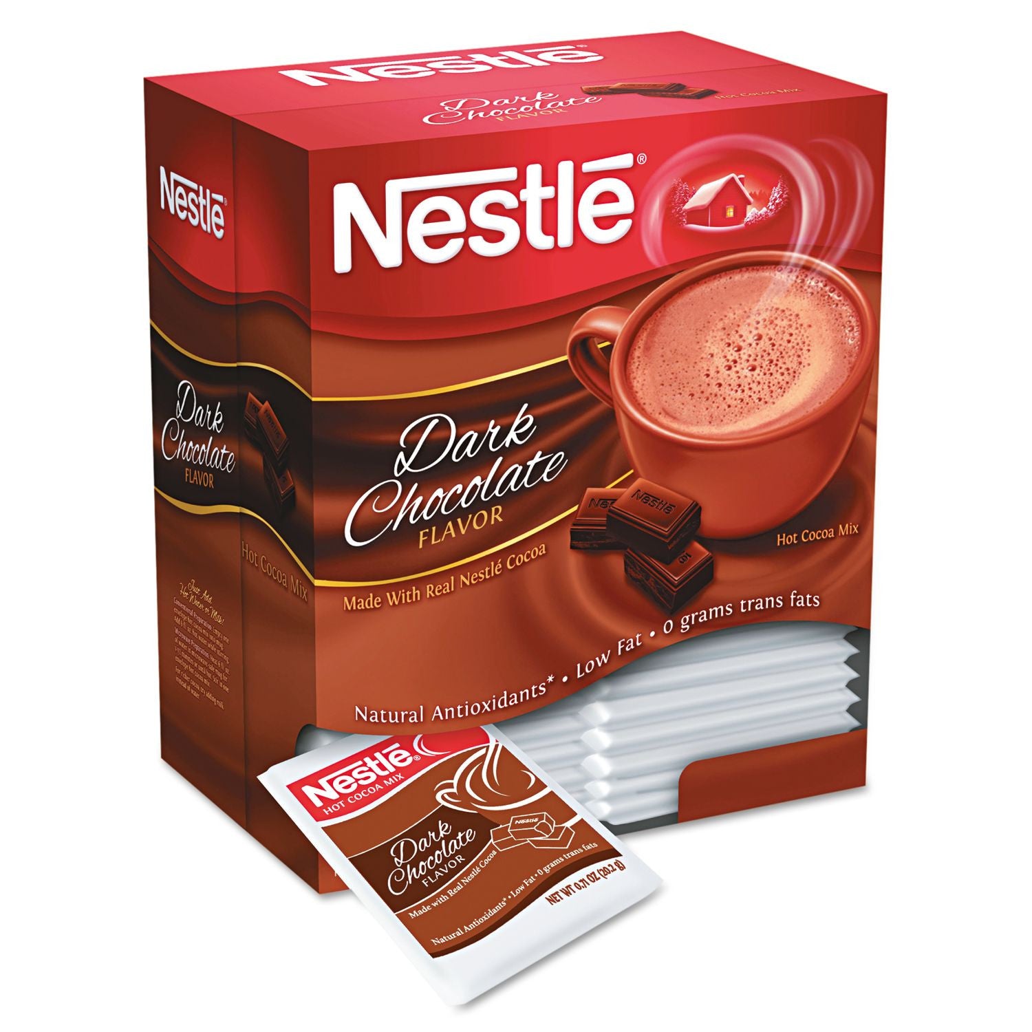 Nestle Varm Kakao  - Mørk Chocolade - 20 gr. pakker - 50/Boks