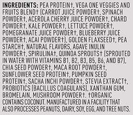 Vega One Organic Plant Protein Powder, Coconut Almond, 12.1 Ounce