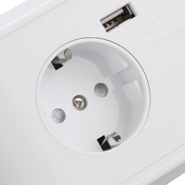 RU warehouse brand new arrival! EU wall power socket 155*84mm 16A Double Wall Power Socket With 2 USB Outlet