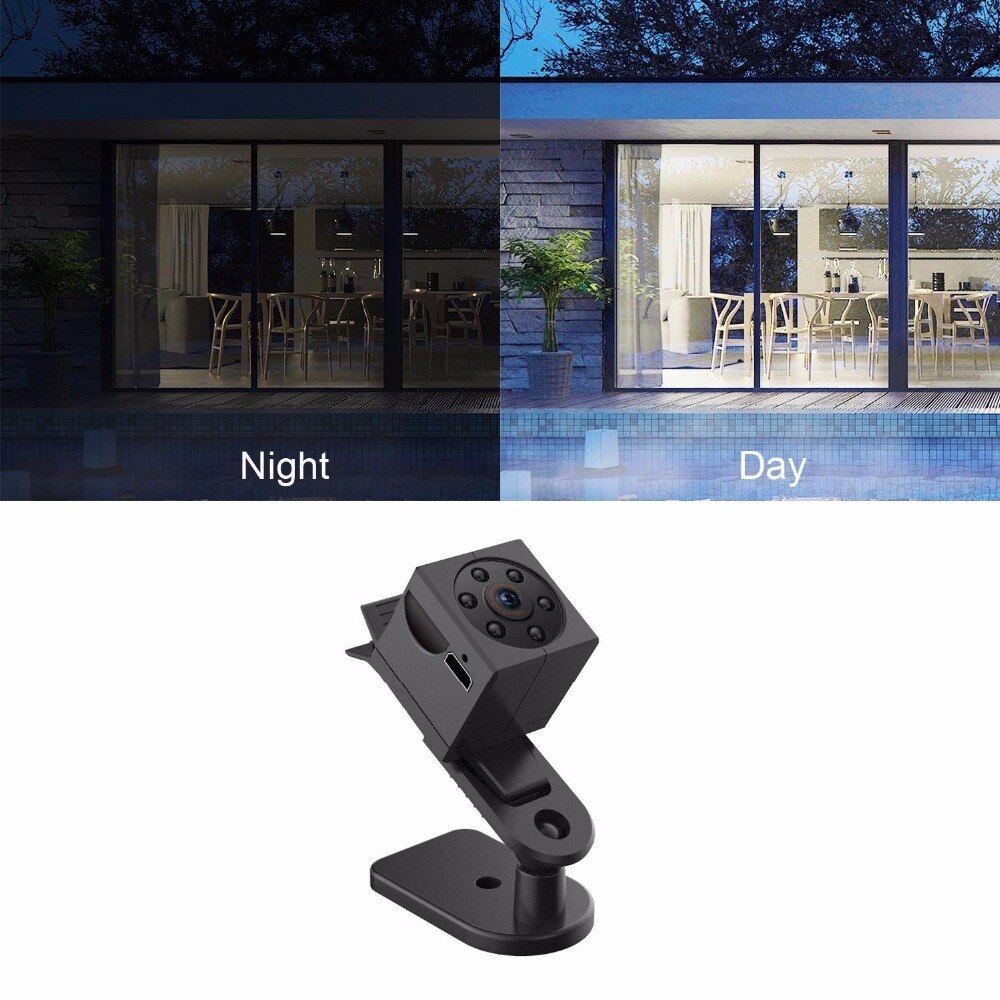 HD 1080P Mini Camera DVPortable HD Covert Body Cam with Night Vision and Motion Detection, Indoor/Outdoor Small Security Carmera
