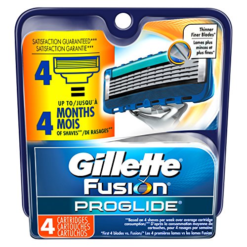 Gillette Fusion5 ProGlide Men's Razor Blades, 4 Blade Refills