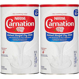 2x 900 gram tørmælk
Nestle Carnation Instant Non-Fat Dry Milk 2 Pack | 32.5 Oz Each