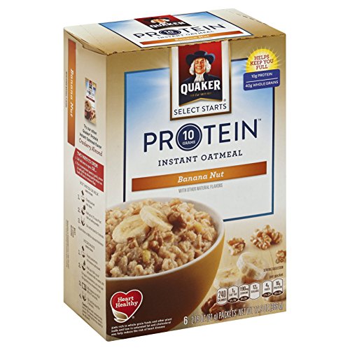 Quaker Select Starts Protein Micro havregryn, Banan Nød, morgenmad, 6 Pakker