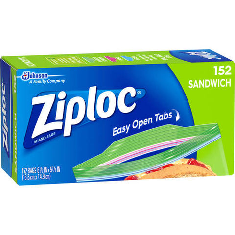 152 stk Ziploc Sandwich poser med lås