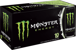 Monster Original Energi Drink, 16 Fl Oz, 10 pr kasse 