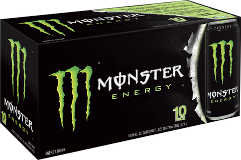 Monster Original Energi Drink, 16 Fl Oz, 10 pr kasse