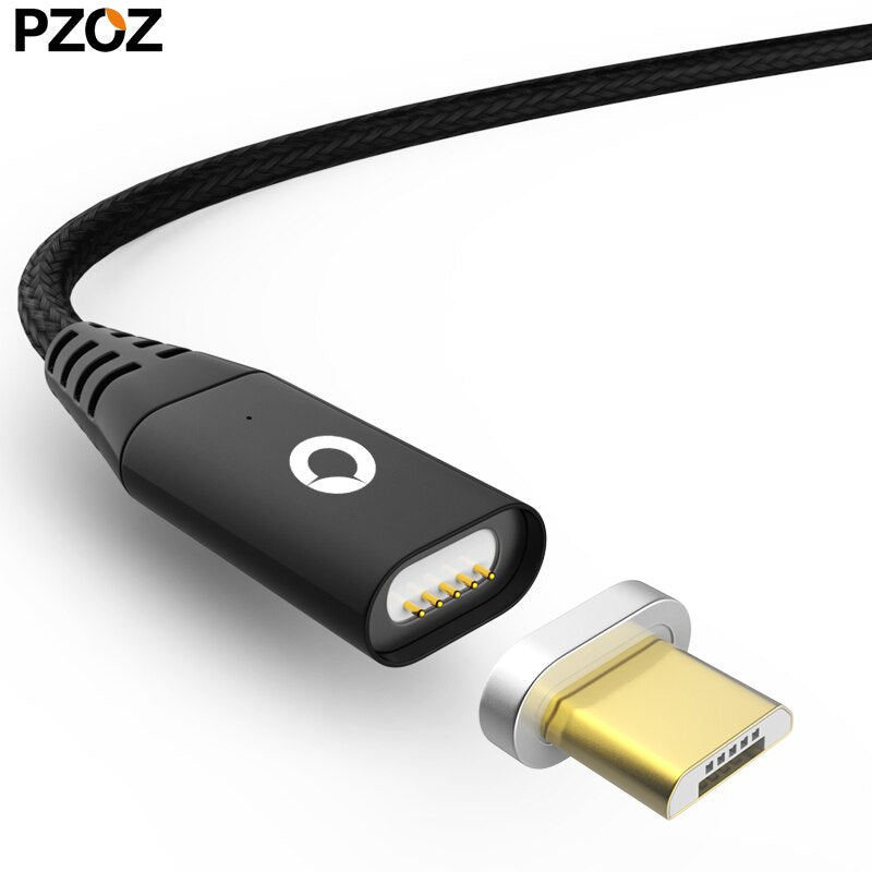 Pzoz Magnetic Cable Micro Usb Fast Charging Adapter Micro Usb Cabel Android Microusb Magnet Charger Plug mobile phone for xiaomi