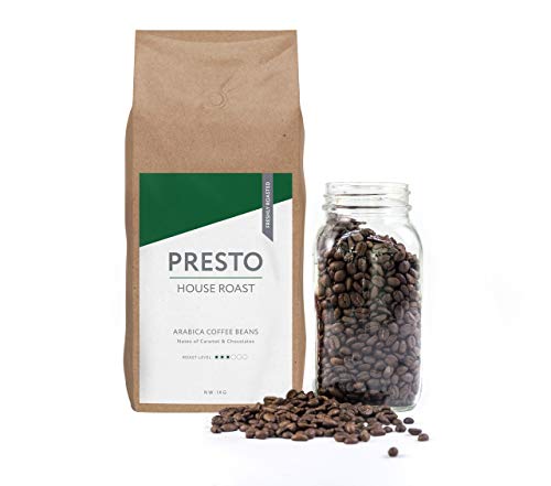 Presto Coffee Beans – Cafè Brasília - Light Roast Whole Bean Coffee - 1KG