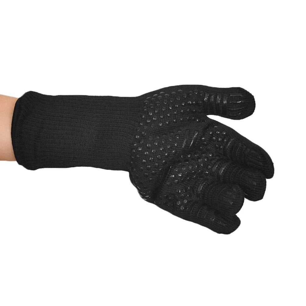 Uarter Premium Grill Mittens Insulated Cooking Mitts High quality Aramid Fiber Oven Gloves Heat-resistant Grill Gloves