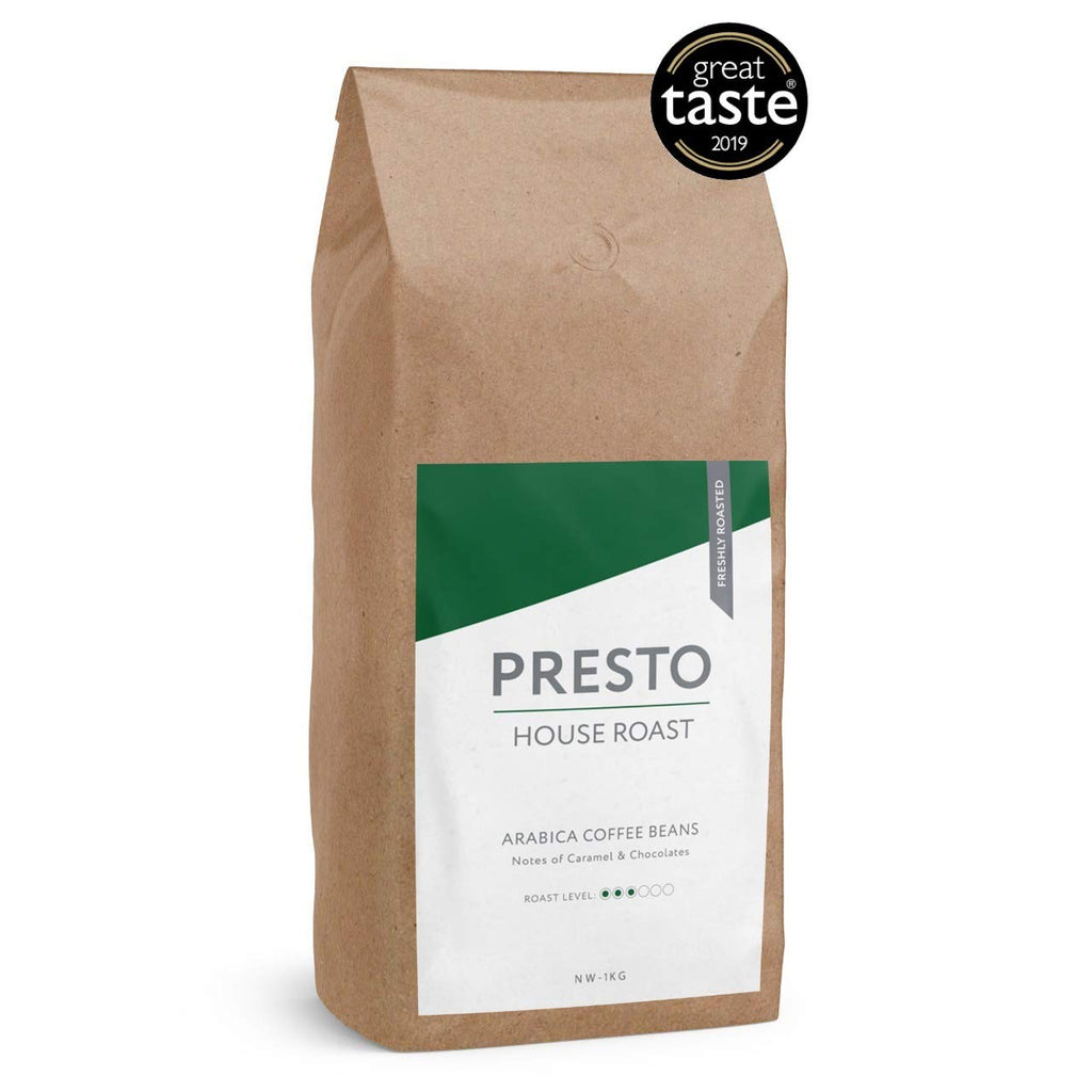 Presto Coffee Beans – Cafè Brasília - Light Roast Whole Bean Coffee - 1KG