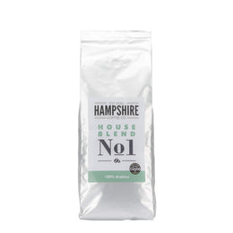 Hampshire Coffee Co Medium Roast Arabica hele bønner, House Blend No 1, Great Taste Award Winner, 1 kg pose 