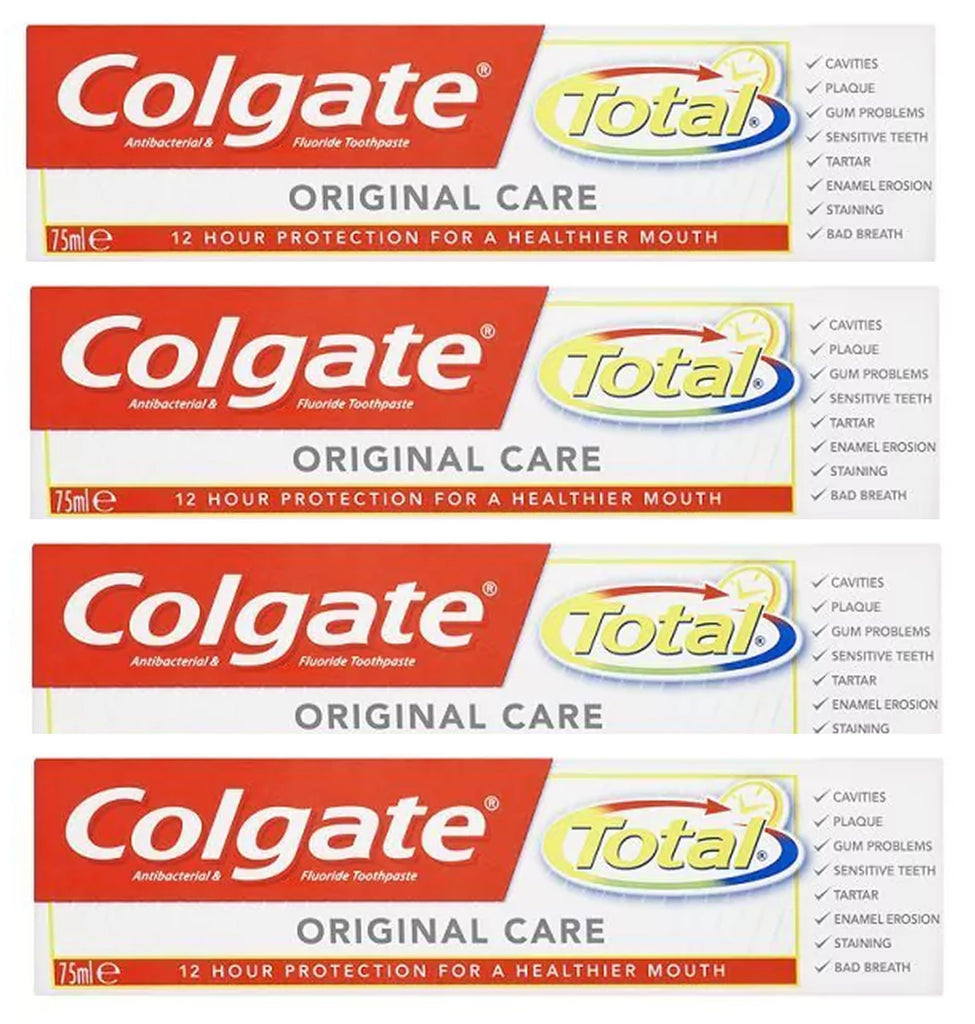 Colgate Total Original Toothpaste, 75ml (Pack of 4)