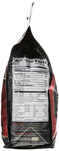 Optimum Nutrition Gold Standard 100% Whey Protein Powder, Double Rich Chocolate, 10 Pound