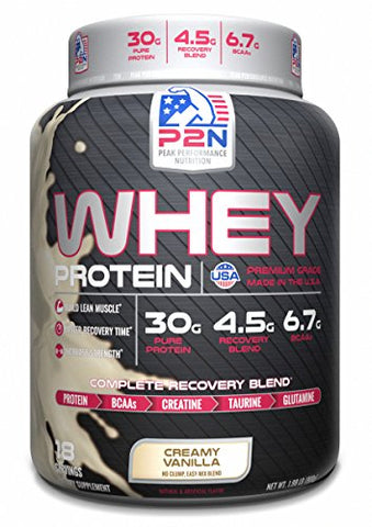 P2N Peak Performance Nutrition P2N Whey Protein, Vanilla, 2 Pound