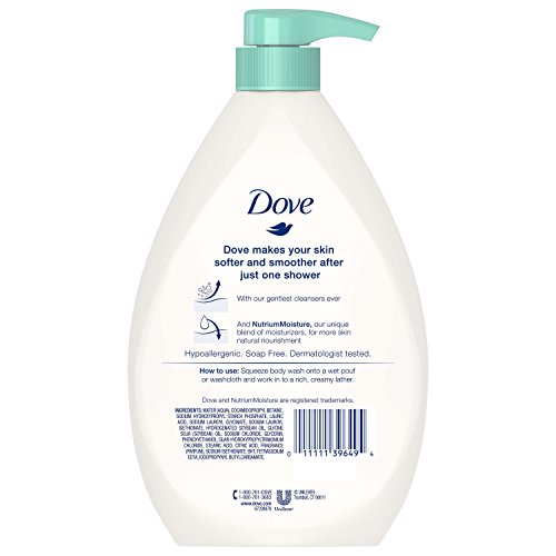 Dove Body Wash, Sensitive Skin Pump 34 oz