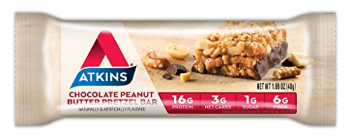 Atkins Protein-Rich Meal Bar, Chocolate Peanut Butter Pretzel, 5 Count