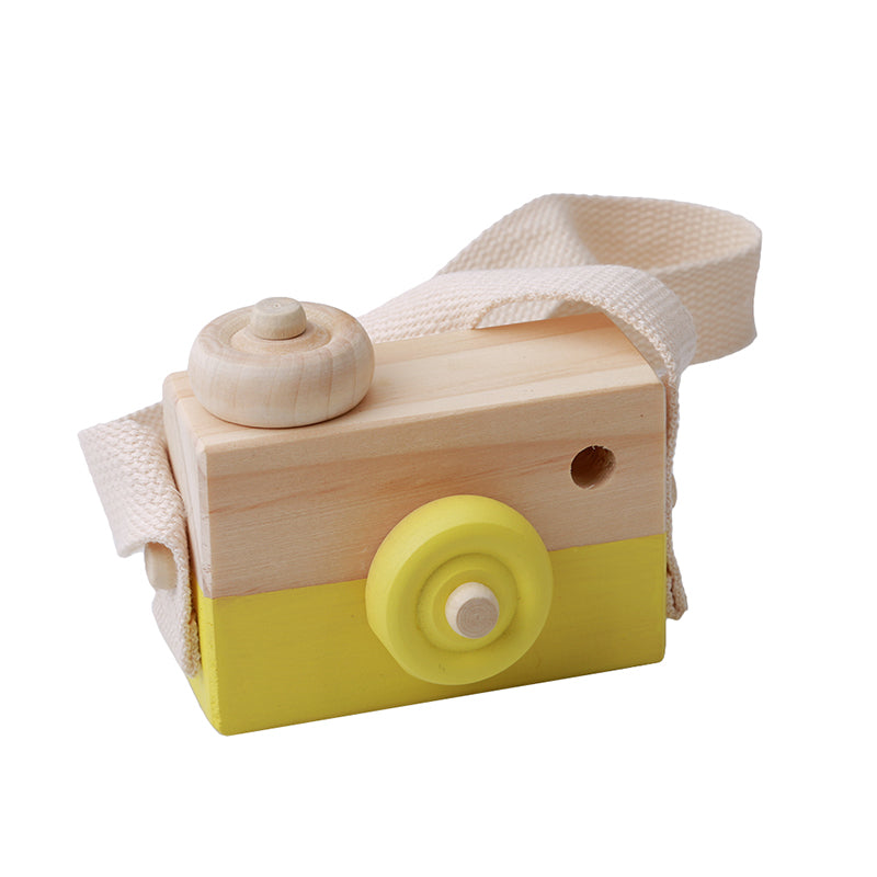 Mini Cute Wood Camera Toys Safe Natural Toy For Baby Children Fashion Clothing Accessory Toys Birthday Christmas Holiday Gifts