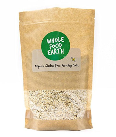 Wholefood Earth Organic Gluten Free Porridge Oats, 500 g