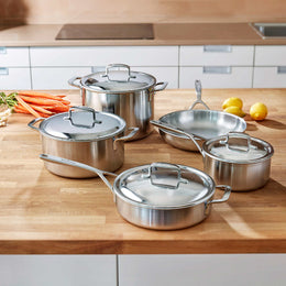 Demeyere Intense 9-piece 5-ply Cookware Set