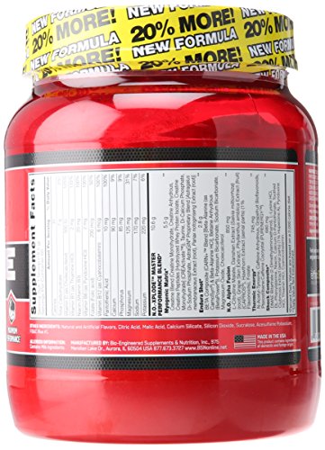 BSN N.O.-XPLODE Pre-Workout Supplement with Creatine, Beta-Alanine, and Energy, Flavor: Blue Raz, 60 Servings