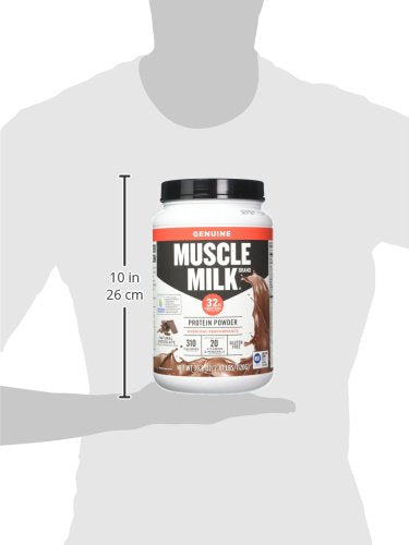 Muscle Milk Naturals Protein Powder, Natural Real Chocolate, 32g Protein, 2.47 Pound