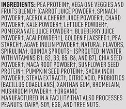 Vega One Organic Plant Protein Powder, French Vanilla, 12.2 Ounce