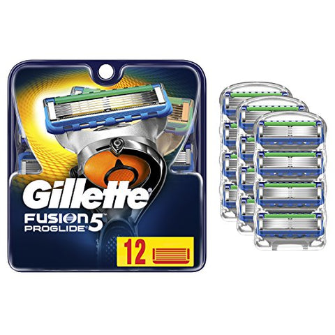 Gillette Fusion5 ProGlide Men's Razor Blades, 12 Blade Refills