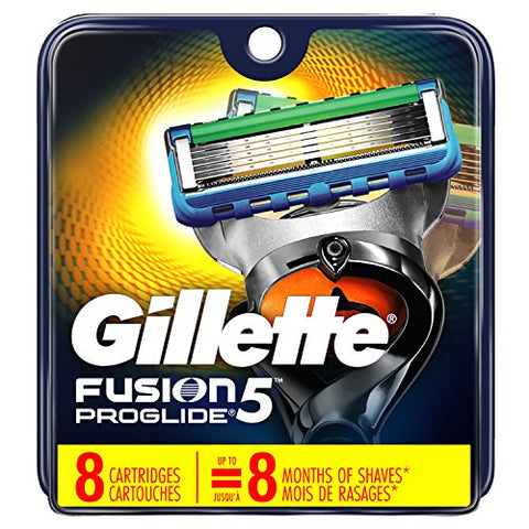 Gillette Fusion5 ProGlide Men's Razor Blades, 8 Blade Refills (Packaging May Vary)