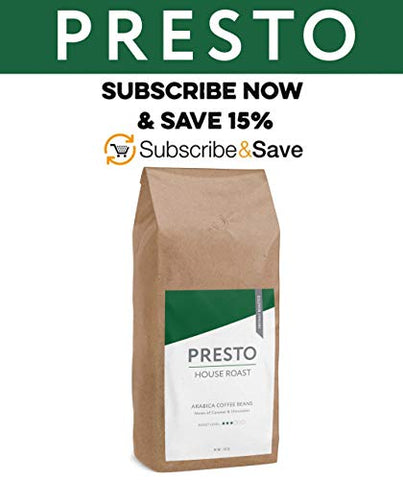 Presto Coffee Beans – Cafè Brasília - Light Roast Whole Bean Coffee - 1KG