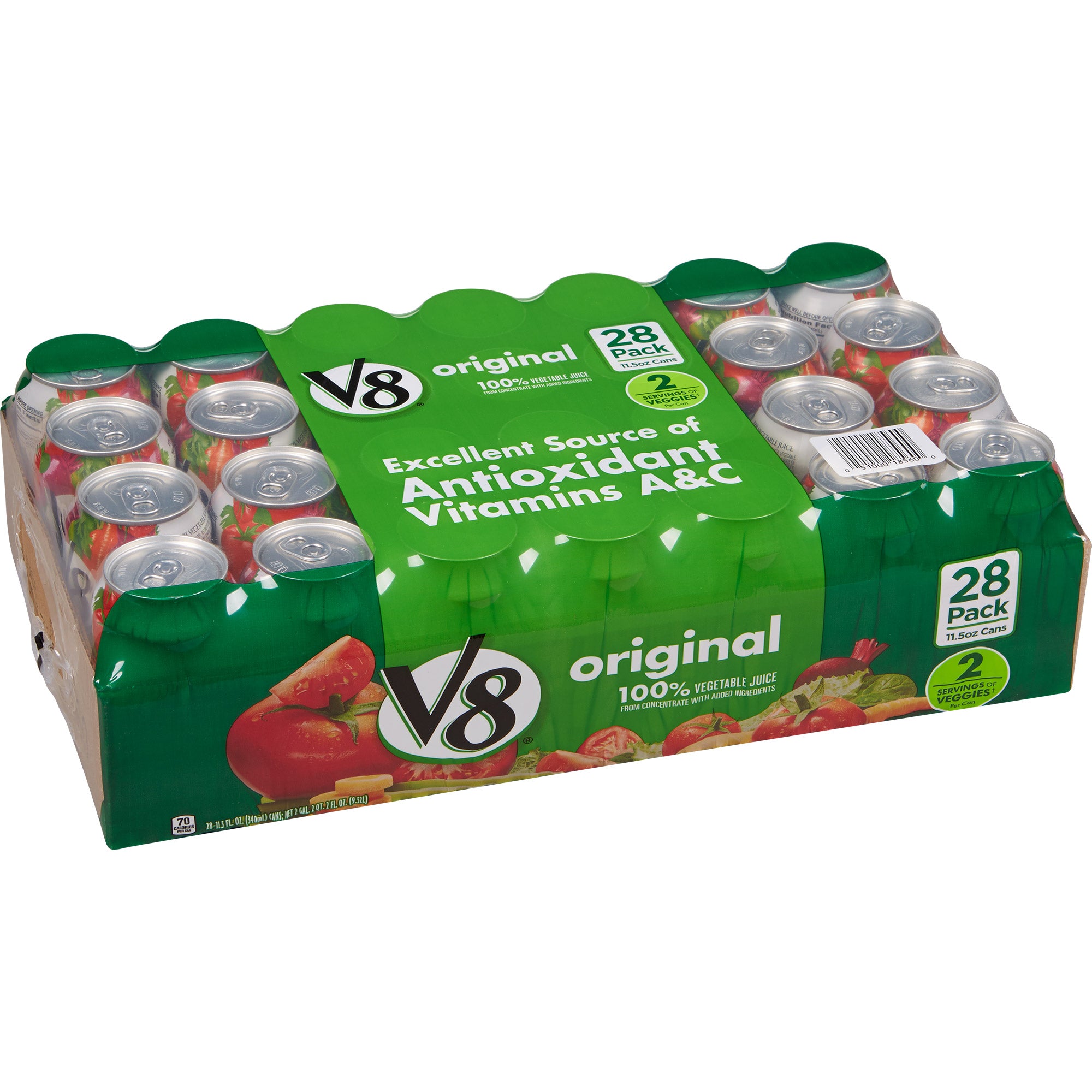 V8 Originale Grøntsaft Juice Cans 11.5 fl. oz, 28-count