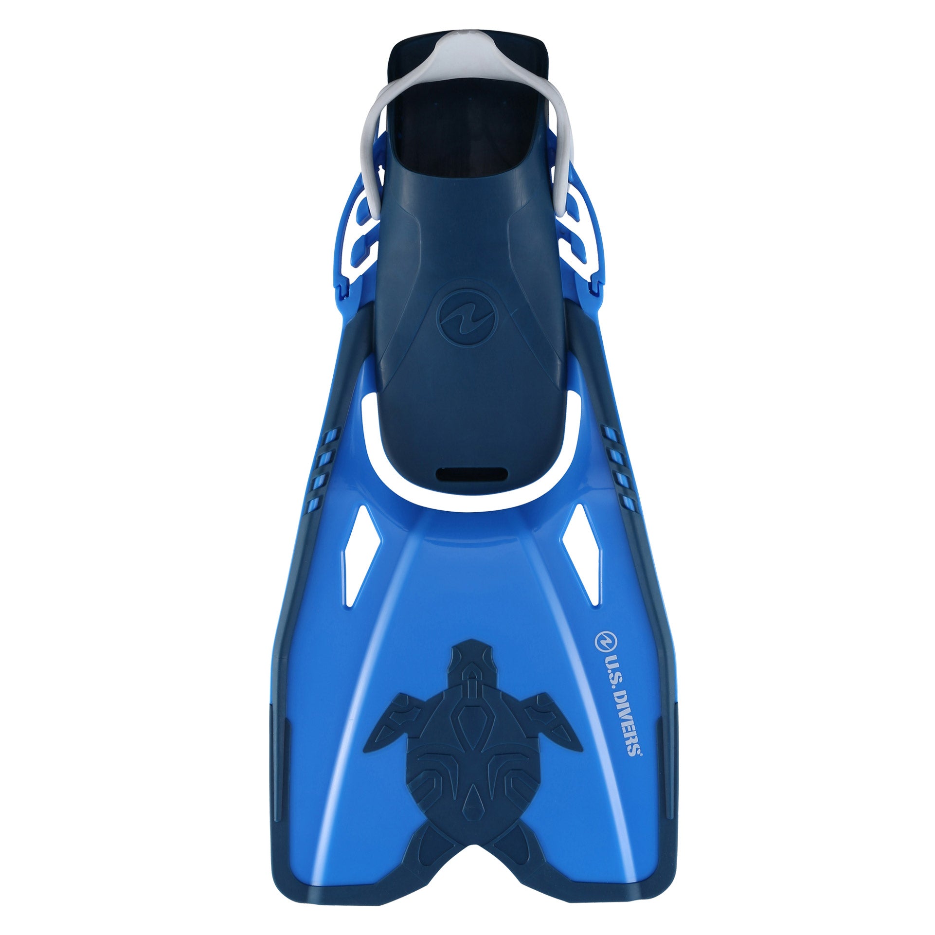 US Diver's Youth Snorkel Set, Redesigned Fins Blue