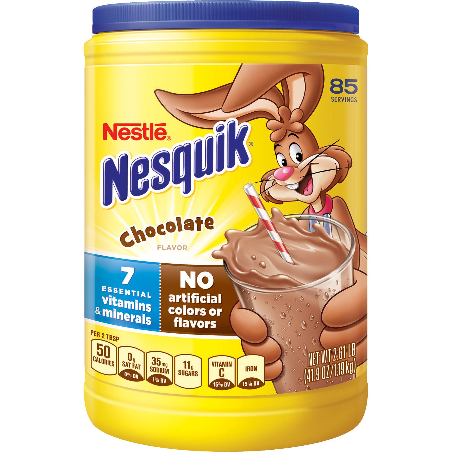 Nestlé Nesquik Chokolade Drikke Mix, 2,6 lbs. / 1.2 kg.
