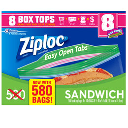 Ziploc Sandwich Tasker, 580-count