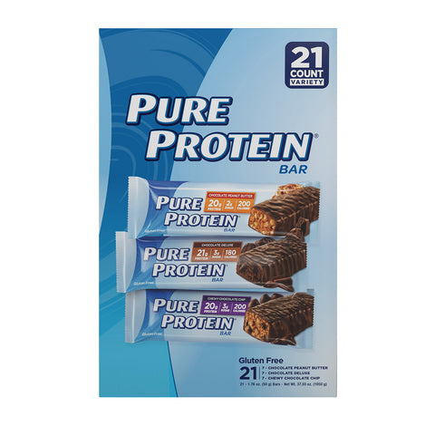 Pure Protein Bars Variety Pack 1,76 oz., 21-count