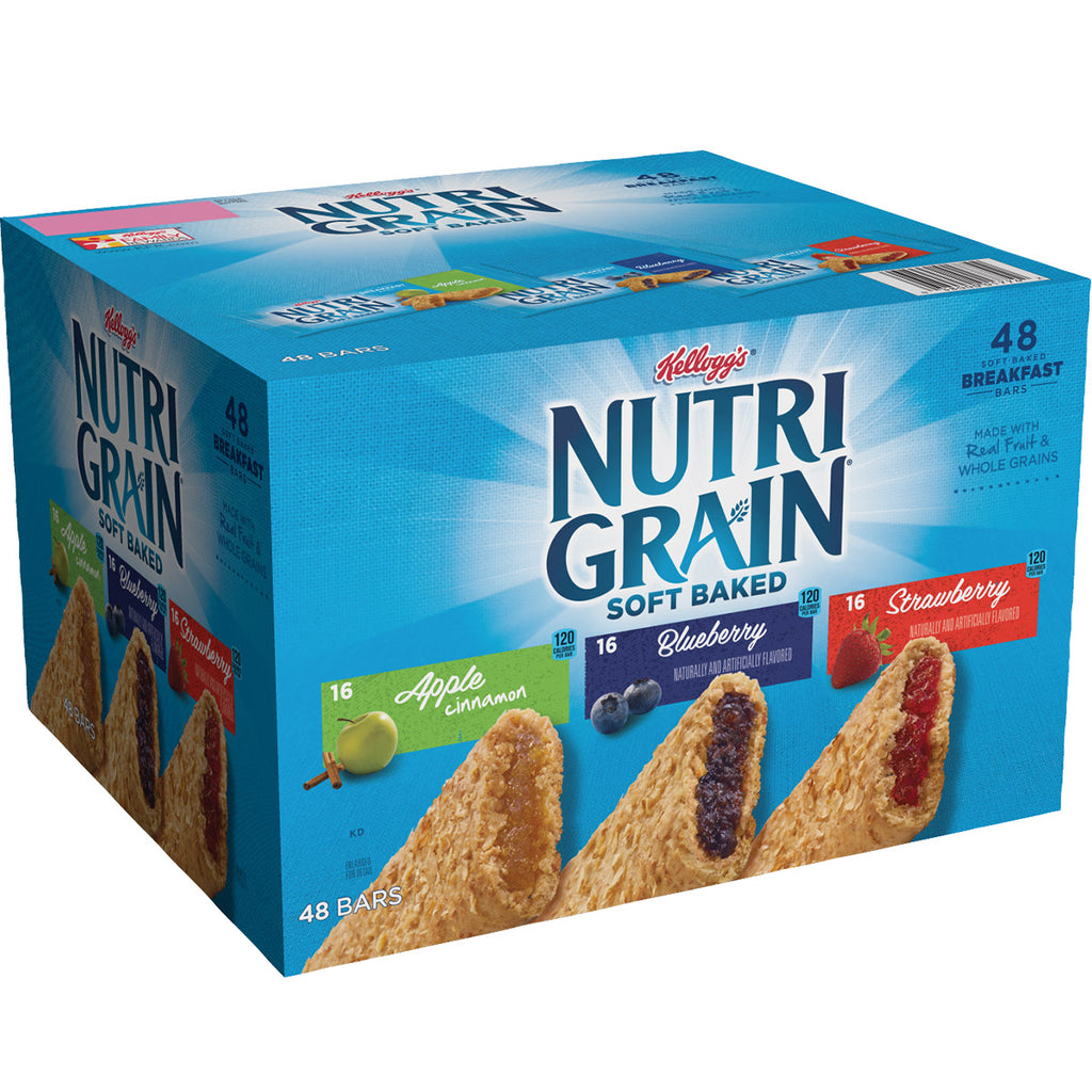 Nutri-Grain Soft Baked Cereal Bars Variety Pack 1,3 oz, 48-tæller