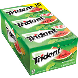 Trident sukkar fri tyggegummi, vandmelon smag