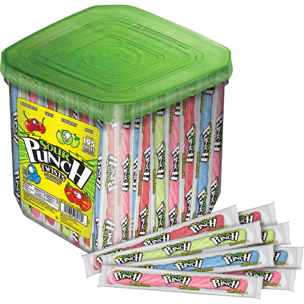 Sour Punch Twists, Variety Pack, 195-count