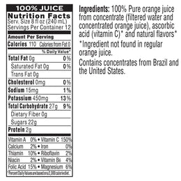 Tropicana 100% Orange Juice 96 fl. oz, 2-count