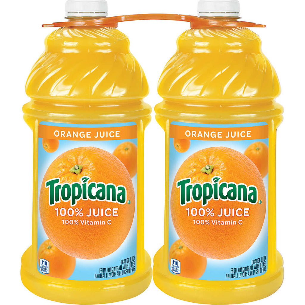 Tropicana 100% Orange Juice 96 fl. oz, 2-count