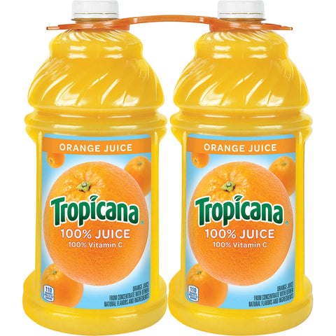 Tropicana 100% Orange Juice 96 fl. oz, 2-count