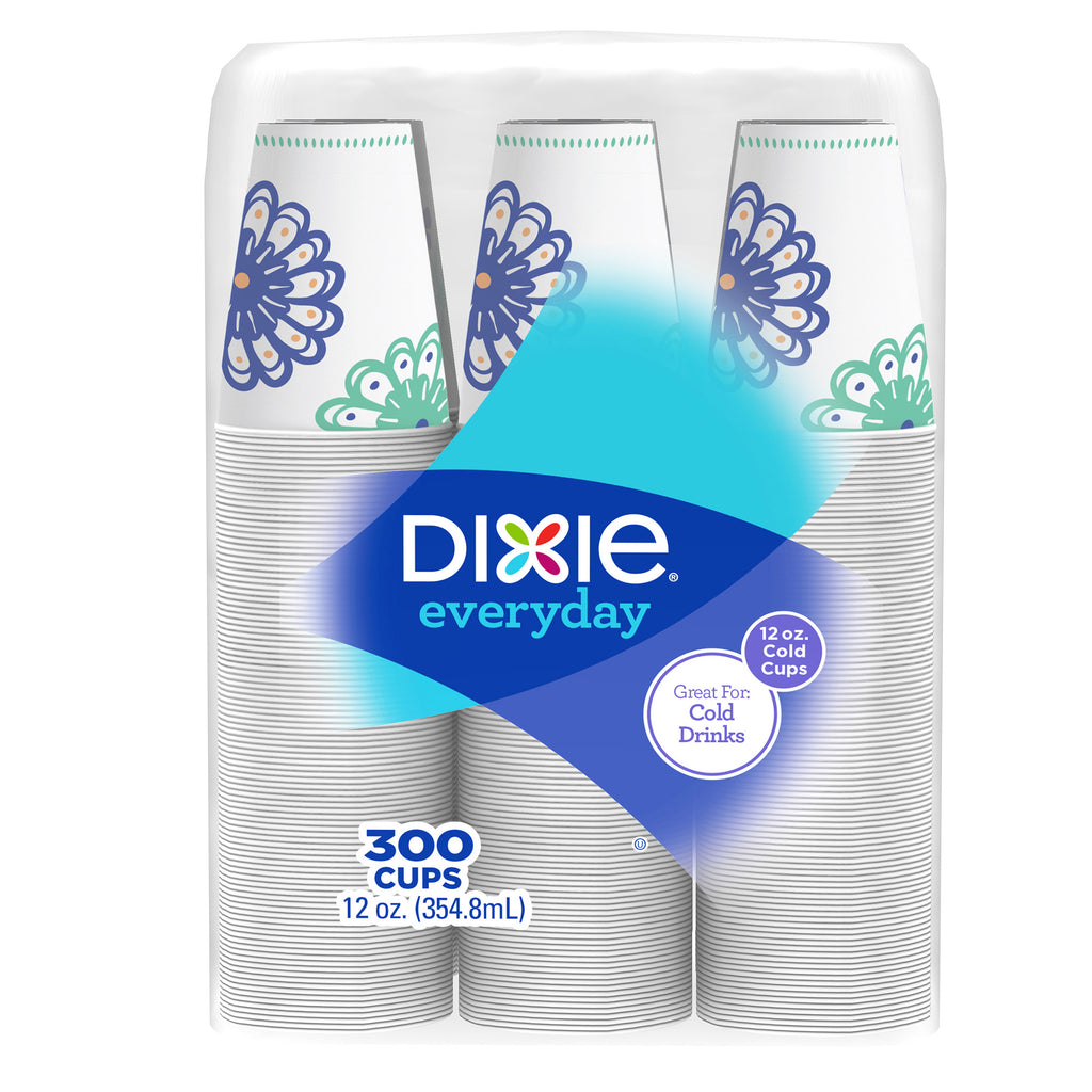 Dixie 12 oz Koldt drikkekopper, 300-tæller