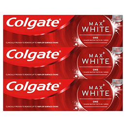 Colgate Max White One Whitening Toothpaste 3 x 75ml Multipack