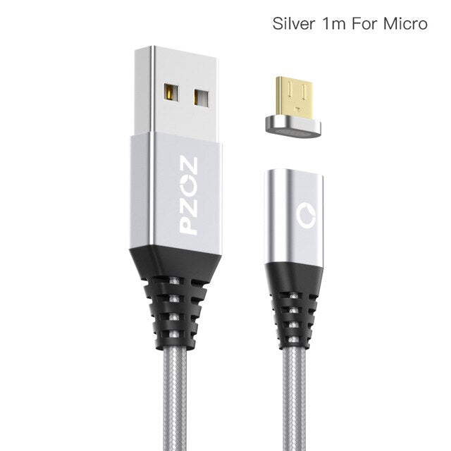 Pzoz Magnetic Cable Micro Usb Fast Charging Adapter Micro Usb Cabel Android Microusb Magnet Charger Plug mobile phone for xiaomi